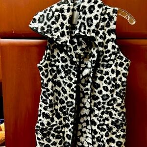 Ladies long zip up vest